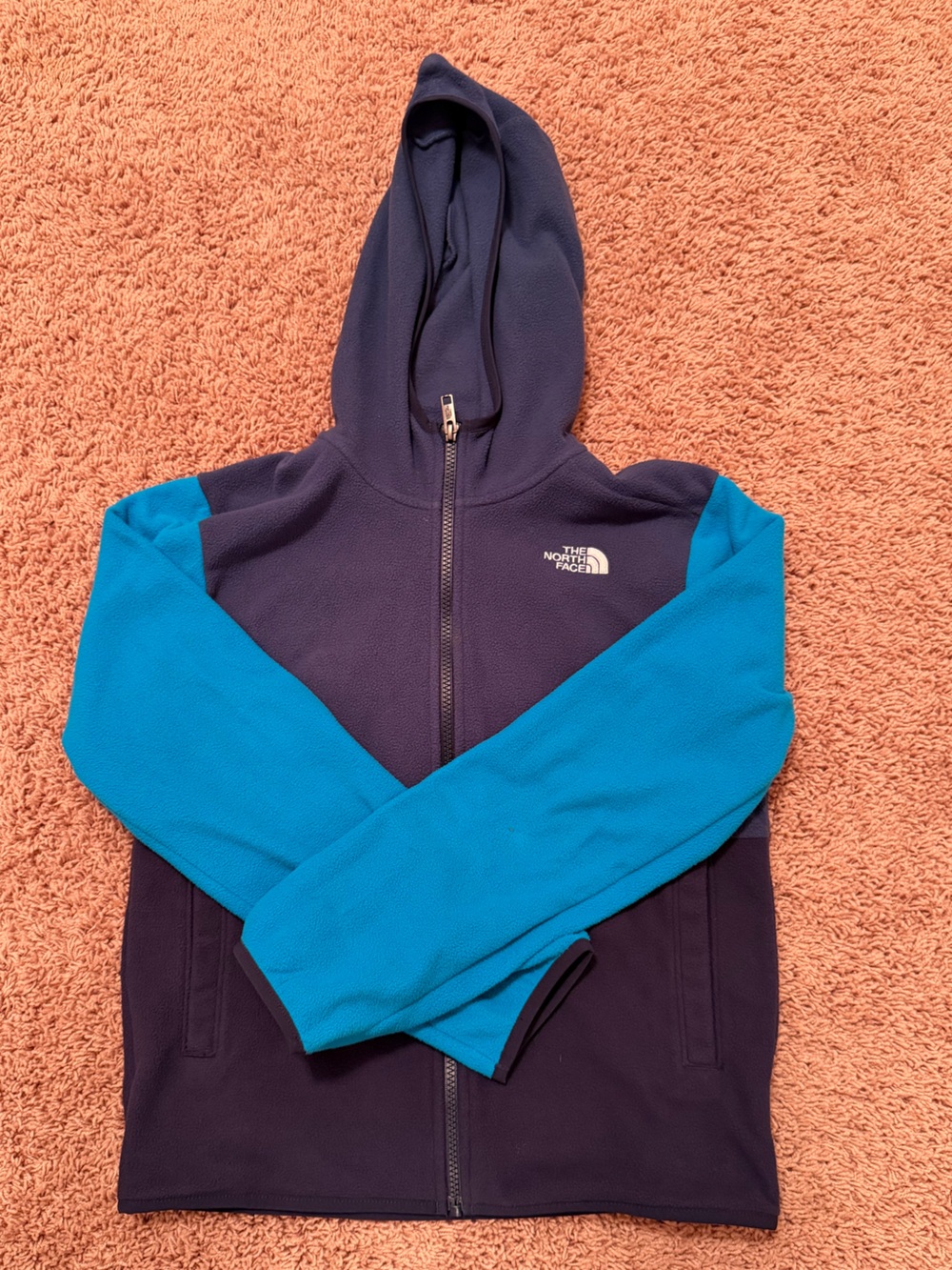 Kids lightweight color block fleece jacket